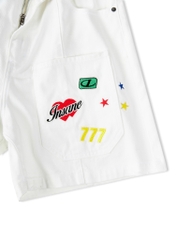 Insane® Stickers Shorts - White
