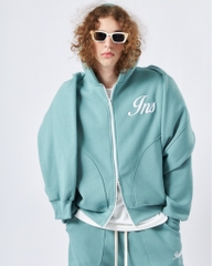 Insane® Weekly Boxy Hoodie Zip - Winter Green