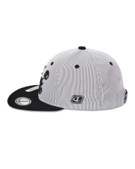 Striped Snapback - Black