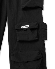 Insane® Cargo Parachute Pants - Black