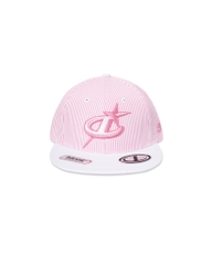 Logo Striped Snapback - Pink