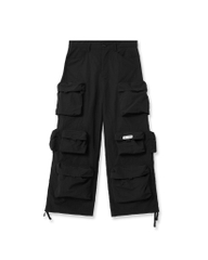 Insane® Cargo Parachute Pants - Black