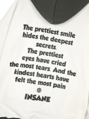 Insane® Inside Out Hoodie Zip - White Night