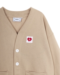 Insane® “Heart Service” Cardigan - Latte