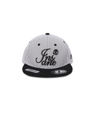 Striped Snapback - Black