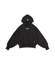 Insane® Pocket Boxy Hoodie - Black