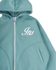 Insane® Weekly Boxy Hoodie Zip - Winter Green