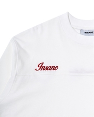 Insane® Basic Longsleeve - Trắng Thêu Đỏ