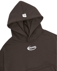 Insane® Pocket Boxy Hoodie - Brown