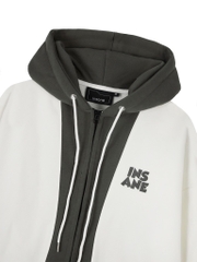 Insane® Inside Out Hoodie Zip - White Night