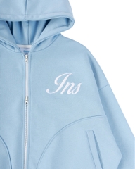 Insane® Weekly Boxy Hoodie Zip - Baby Blue