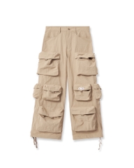 Insane® Cargo Parachute Pants - Beige