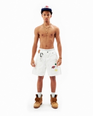 Insane® Stickers Shorts - White