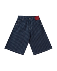 Insane® Plaid Jorts - Navy