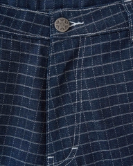 Insane® Plaid Jorts - Navy