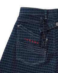 Insane® Plaid Jorts - Navy