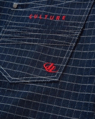 Insane® Plaid Jorts - Navy