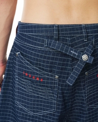 Insane® Plaid Jorts - Navy