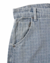 Insane® Plaid Jorts - Light Blue