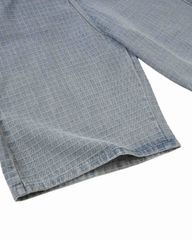 Insane® Plaid Jorts - Light Blue