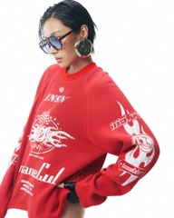 Insane® Racing Waffle LongSleeve - Red