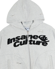 Insane® Static Noise Hoodie Zip - Melange