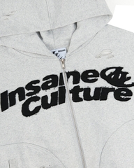 Insane® Static Noise Hoodie Zip - Melange