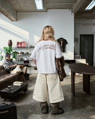 Insane® Rough Edge Jorts - White