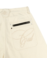 Insane® Rough Edge Jorts - White
