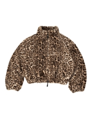 Insane® Frost Veli Furry Jacket - Leopard Brown