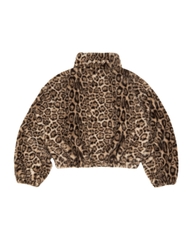 Insane® Frost Veli Furry Jacket - Leopard Brown
