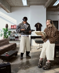 Insane® Frost Veli Furry Jacket - Leopard Brown