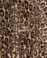 Insane® Frost Veli Furry Jacket - Leopard Brown
