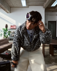 Insane® Frost Veli Furry Jacket - Leopard Brown