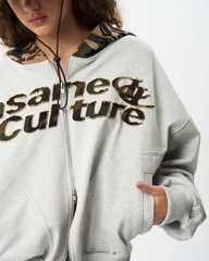 Insane® Camo Patch Hoodie Zip - Melange