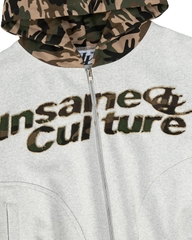 Insane® Camo Patch Hoodie Zip - Melange
