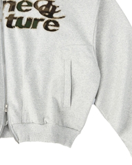 Insane® Camo Patch Hoodie Zip - Melange