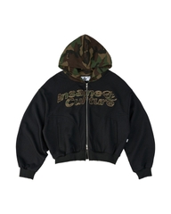 Insane® Camo Patch Hoodie Zip - Black