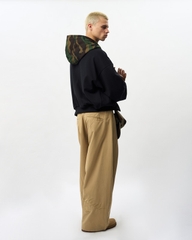 Insane® Camo Patch Hoodie Zip - Black