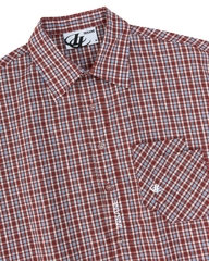 Insane® Horseshoe Plaid Shirt - Wine