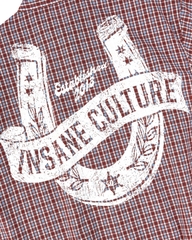 Insane® Horseshoe Plaid Shirt - Wine