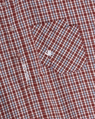 Insane® Horseshoe Plaid Shirt - Wine