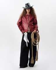 Insane® Noir Leather Jacket - Red