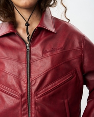 Insane® Noir Leather Jacket - Red