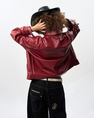 Insane® Noir Leather Jacket - Red