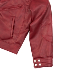 Insane® Noir Leather Jacket - Red