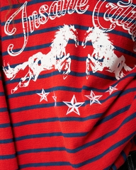 Insane® Twin Horse Polo LongSleeve - Red