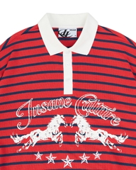 Insane® Twin Horse Polo LongSleeve - Red