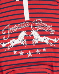 Insane® Twin Horse Polo LongSleeve - Red