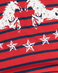 Insane® Twin Horse Polo LongSleeve - Red